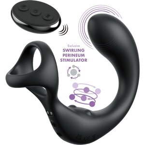 Prostata-Vibrator „Ass-Gasm Taint-Alizer“ mit Swirling Perineum Stimulator