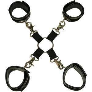 3-teiliges Bondage-Set aus Lederimitat