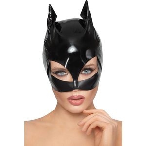 Kopfmaske aus Lack im Cat-Look