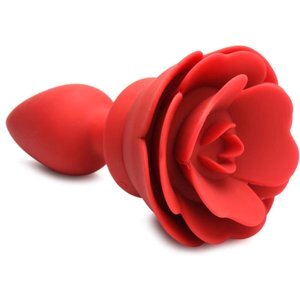 Vibrierender Rose Analplug mit Fernbedienung - Klein