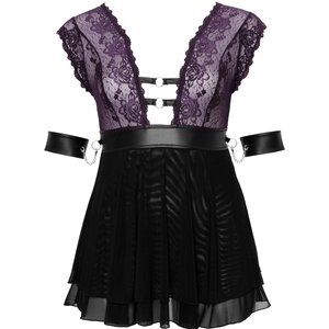 Babydoll mit Halsband und Armfesseln