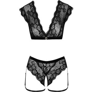 Dessous-Set aus Blütenspitze