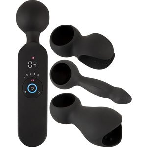 Massagestab „wand vibrator with 3 Attachments“ mit 3 Aufsätzen