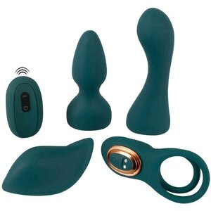 Paarvibrator-Set mit 4 Aufsätzen