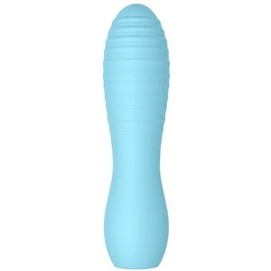 Minivibrator blau mit geraden Stimulationsrillen