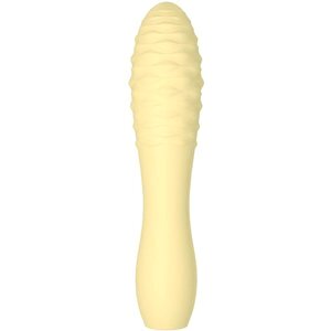 Minivibrator gelb mit Stimulationsnoppen