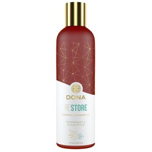 Dona - Ätherisches, veganes Massageöl Pfefferminz & Eukalyptus