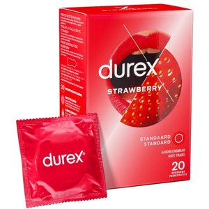 Durex - Kondome mit Erdbeergeschmack - 20 Stücke