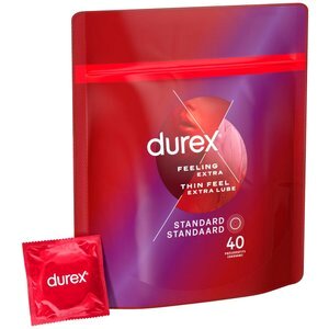 Durex - Kondome Thin Feel Extra Lube - 40 Stück