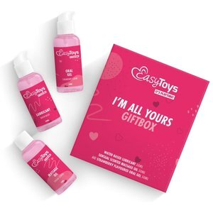 I'm All Yours Giftbox - Strawberry Oral Play Gel, Massage Oil & Lube