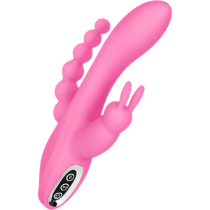 3 in 1 Rabbitvibrator, 21,5 cm