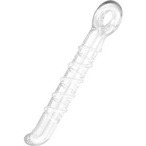 G-Punkt-Dildo aus Glas, 18 cm