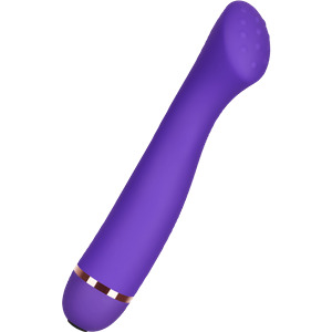 G-Punkt-Vibrator mit genoppter Spitze aus Silikon, 18 cm