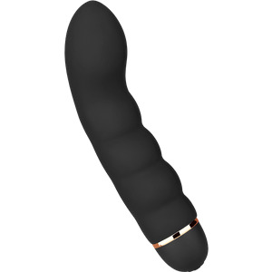 Gewellter G-Punkt-Vibrator aus Silikon, 18 cm