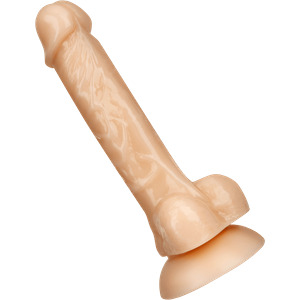 Naturdildo mit Saugfuß, 18 cm