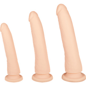 Naturdildo-Set, 3 Teile, 17-23,5 cm