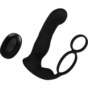 Prostata-Vibrator mit Stoßfunktion, 16 cm