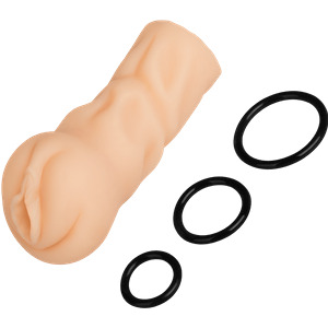 Strukturierter Vagina-Masturbator, 16 cm