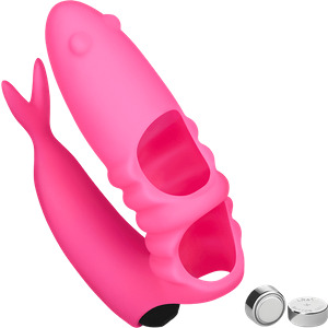 Süßer Fingervibrator aus Silikon, 8,5 cm