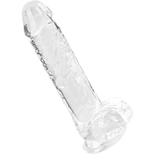 Transparenter Naturdildo, Größe M, 22 cm