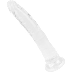 Transparenter Naturdildo mit Saugfuß, 25 cm