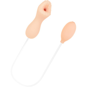 Unterdruck-Masturbator mit Handpumpe, 15 cm