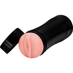 Vagina-Masturbator mit Vibration, 19 cm