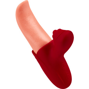 Zungenförmiger Rabbitvibrator, 15,5 cm