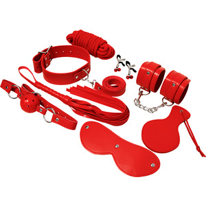 BDSM-Set "BDSM Fetish Kit: Red Series", 8-teilig