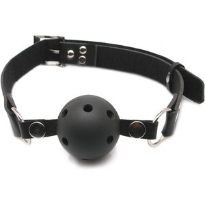 Knebel „Breathable Ball Gag“, Beißball mit Atemlöchern