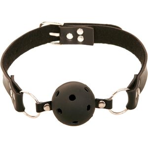 Knebel „Breathable Ball Gag“, Hartgummiball mit Atemlöchern