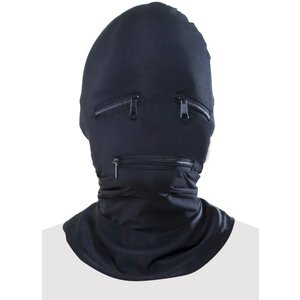 Kopfmaske „Zipper Face Hood“, aus elastischem Stoff