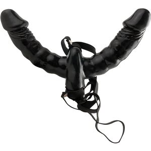 „Vibrating Double Delight Strap-On“ mit Doppelvibrator