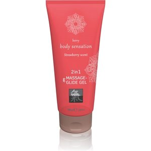 Massage- und Gleitgel „2in1 Strawberry Scent“