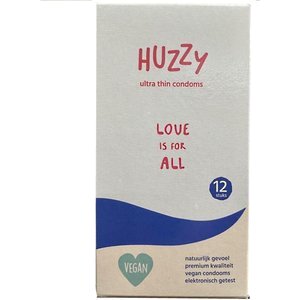 Huzzy 12er Pack vegane Ultra-Dünne Kondome