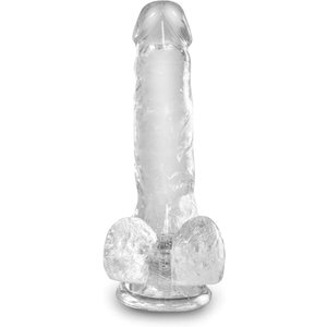 Naturdildo mit Saugnapf „Cock with Balls 6“