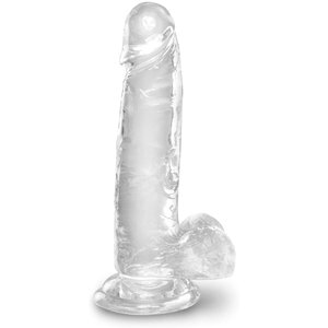 Naturdildo mit Saugnapf „Cock with Balls 7“