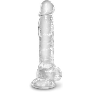 Naturdildo mit Saugnapf „Cock with Balls 8“