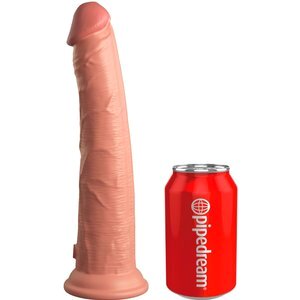 Naturdildo „10“ Dual Density Silicone Cock“ mit extra starkem Saugfuß