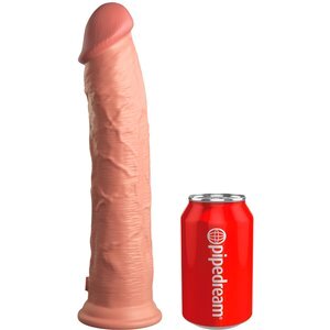 Naturdildo „11“ Dual Density Silicone Cock“ mit extra starkem Saugfuß