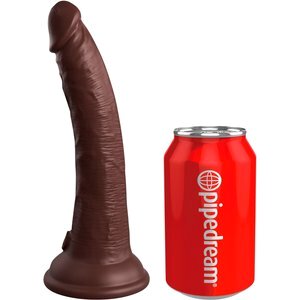 Naturdildo „7“ Dual Density Silicone Cock“ mit extra starkem Saugfuß