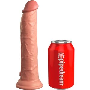 Naturdildo „9“ Dual Density Silicone Cock“ mit extra starkem Saugfuß