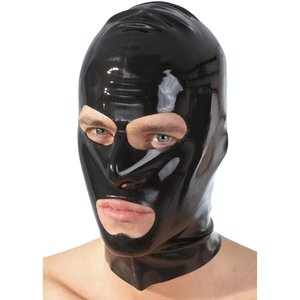 Kopfmaske aus Latex mit Nasenlöchern