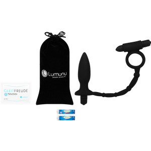 Deluxe Lumunu Analplug & Penisring - Analangel, 25 cm