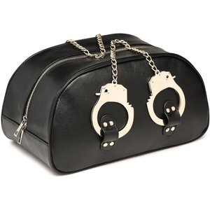 Bondage-Reisetasche mit Handschellen - Schwarz