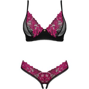 Dessous-Set „Rosenty“ mit Rosenspitze