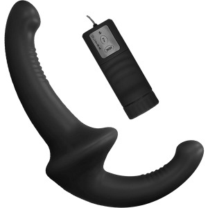 Vibrating Silicone Strapless Strap-On, 12 cm