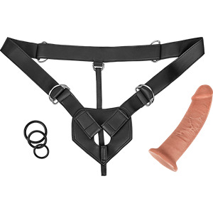 Strap-On Harness, 23 cm, 7 Teile