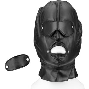 Leder-Maske mit abnehmbaren Partien