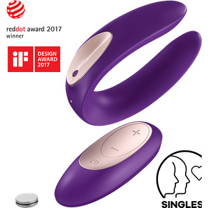 Satisfyer Double Plus Remote aus Silikon, 8 cm